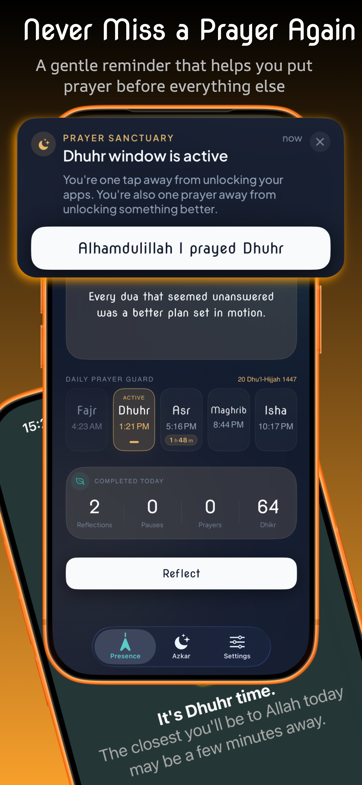 Prayer Sanctuary — never miss a prayer again
